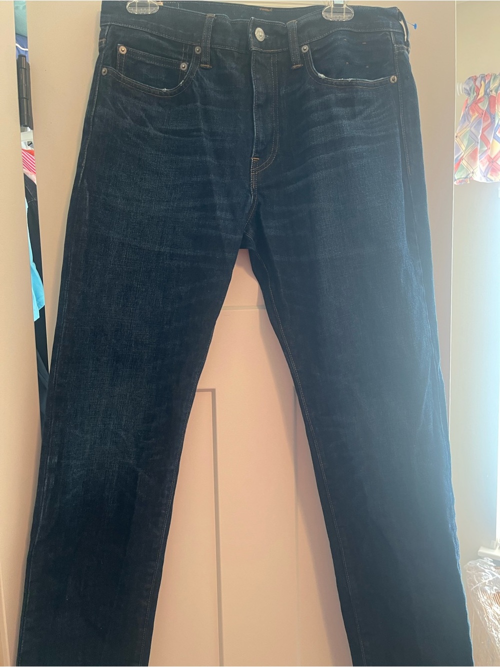 J. Crew 770 Straight Fit Jeans Mens 32x32 100% Cotton Kaihara Denim